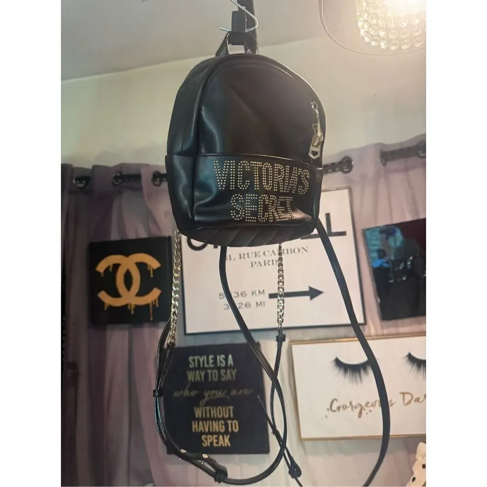 Victorias secret the victoria small backpack minibag - gold stud - Picture 8 of 8